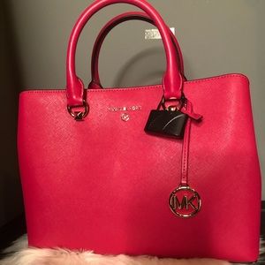 Michael Kors large Edith Saffiano Satchel Bag